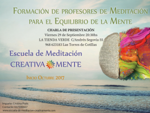 Charla sobre Escuela de Meditación @ La Tienda Verde